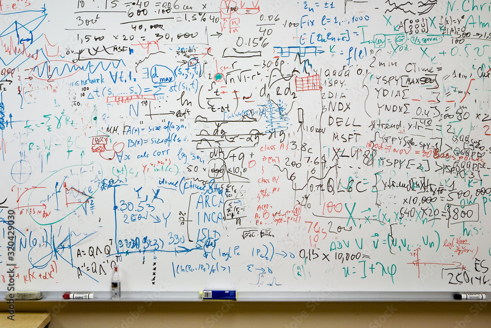 Whiteboard sketch of the database schema and API routes